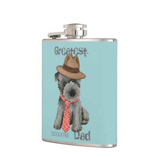Scottish Terrier Vater Flask Flachmann (Links)