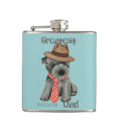 Scottish Terrier Vater Flask Flachmann (Vorderseite)