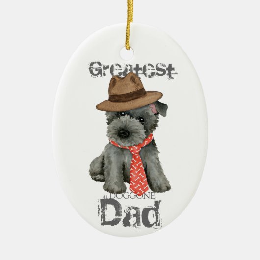 Scottish Terrier Vater Keramik Ornament (Vorne)