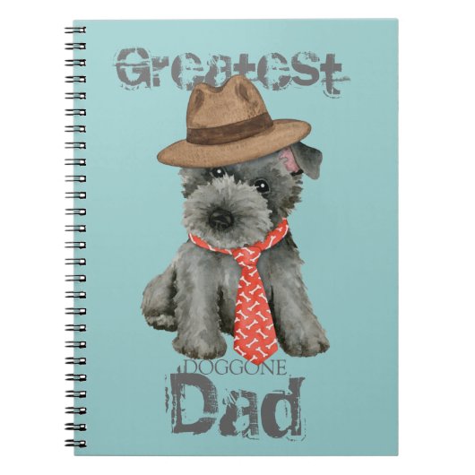 Scottish Terrier Vater Notebook Notizblock (Vorderseite)