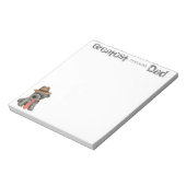 Scottish Terrier Vater Notepad Notizblock (Rotiert)