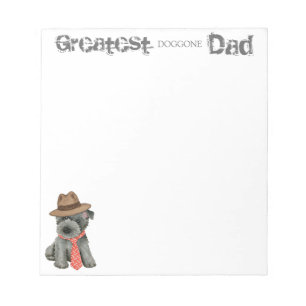 Scottish Terrier Vater Notepad Notizblock