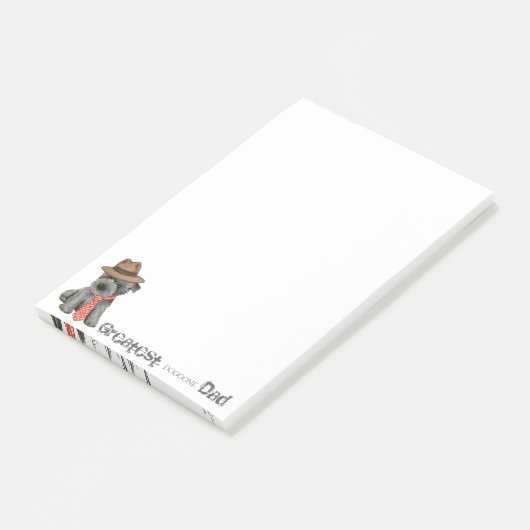 Scottish Terrier Vater Post-it Notes Klebezettel (angewinkelt)