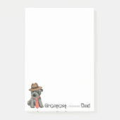 Scottish Terrier Vater Post-it Notes Klebezettel (Vorderseite)