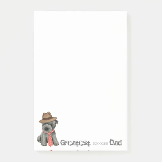 Scottish Terrier Vater Post-it Notes Klebezettel (Vorderseite)