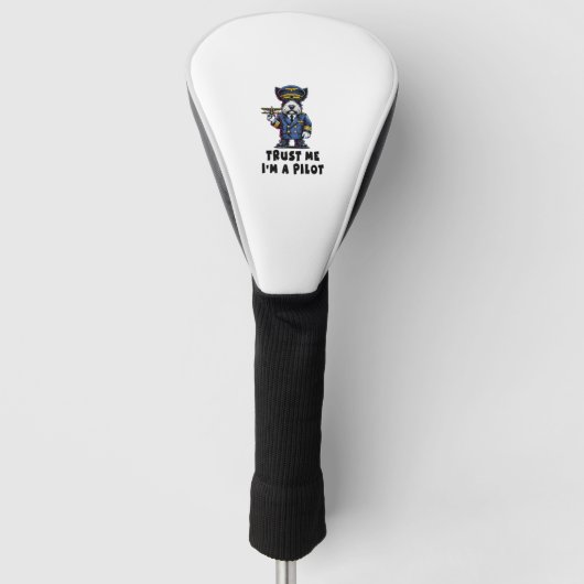 Scottish Terrier Vertrau Mir Ich Bin Ein Pilot Golf Headcover (Vorderseite)