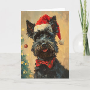 Scottish Terrier Vintag personalisiert Weihnachten