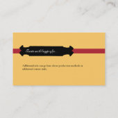 Scottish-Terrier-Visitenkarte-oder Visitenkarte (Rückseite)