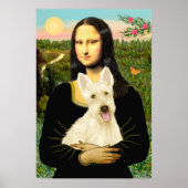 Scottish Terrier (W5) - MonaLisa Poster (Vorne)