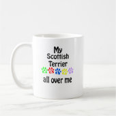 Scottish Terrier Walks Design Kaffeetasse (Links)