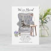 Scottish Terrier We moved Moving Ankündigung (Stehend Vorderseite)