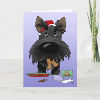 Scottish-Terrier-Weihnachten Feiertagskarte