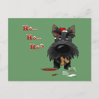 Scottish-Terrier-Weihnachten Feiertagspostkarte