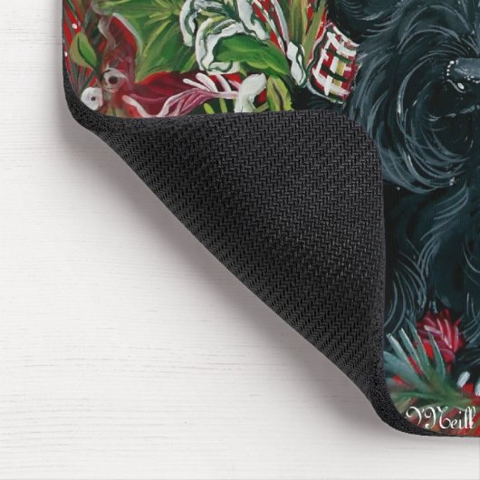 Scottish-Terrier-Weihnachten Mousepad (Ecke)