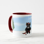 Scottish-Terrier-Weihnachten Tasse (Vorderseite Links)