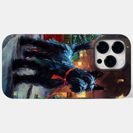 Scottish Terrier Weihnachtsfeiersaison Case-Mate iPhone Hülle (Rückseite (Horizontal))