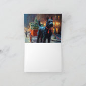 Scottish Terrier Weihnachtsfeiersaison Karte (Innenseite)