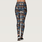 Scottish Terrier Weihnachtsfeiersaison Leggings (Rückseite)