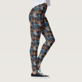 Scottish Terrier Weihnachtsfeiersaison Leggings (Rechts)