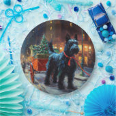 Scottish Terrier Weihnachtsfeiersaison Pappteller (Party)