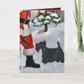 Scottish-Terrier-Weihnachtsgeschenke Feiertagskarte (Vorderseite)