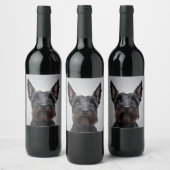 Scottish Terrier Weinetikett (Flaschen)
