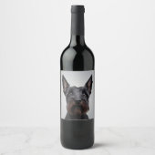 Scottish Terrier Weinetikett (Vorderseite)