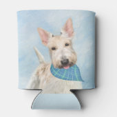 Scottish Terrier Wheaten Dog Malerei Original Art Dosenkühler (Rückseite)