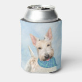 Scottish Terrier Wheaten Dog Malerei Original Art Dosenkühler (Kanne Rückseite)