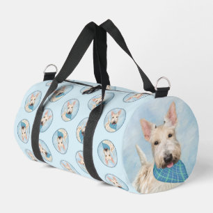Scottish Terrier Wheaten Dog Malerei Original Art Duffle Bag