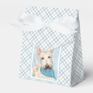 Scottish Terrier Wheaten Dog Malerei Original Art Geschenkschachtel