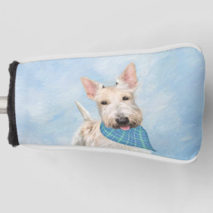 Scottish Terrier Wheaten Dog Malerei Original Art Golf Headcover