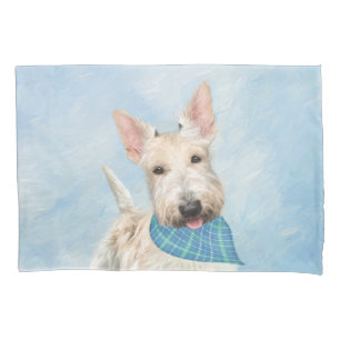 Scottish Terrier Wheaten Dog Malerei Original Art Kissenbezug