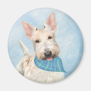 Scottish Terrier Wheaten Dog Malerei Original Art Magnet