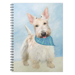 Scottish Terrier Wheaten Dog Malerei Original Art Notizblock