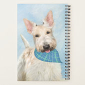 Scottish Terrier Wheaten Dog Malerei Original Art Planer (Rückseite)