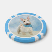 Scottish Terrier Wheaten Dog Malerei Original Art Pokerchips (Einzeln)