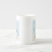 Scottish Terrier Wheaten Dog Malerei Original Art Porzellantasse (Vorderseite)