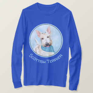 Scottish Terrier Wheaten Dog Malerei Original Art T-Shirt