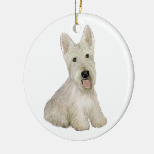 Scottish Terrier - Wheaten Keramik Ornament (Links)