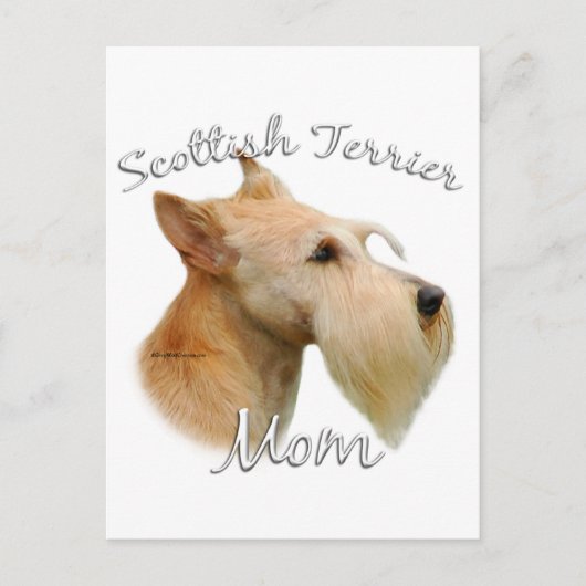 Scottish Terrier (Wheaten) Mama 2 Postkarte (Vorderseite)