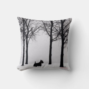 Scottish Terrier Winter Pillow Kissen