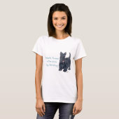 Scottish Terrier Wit & Wisdom - Ausbildung T-Shirt (Vorne ganz)