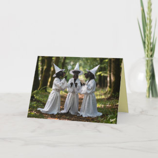 Scottish Terrier Witch Halloween Card Feiertagskarte
