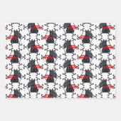 Scottish Terrier with Red Scarf Geschenkpapier Set (Vorderseite 3)