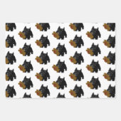 Scottish Terrier with Teddy Bar Geschenkpapier Set (Vorderseite 2)