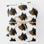 Scottish Terrier with Teddy Bar Geschenkpapier Set (Beispiel)