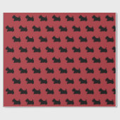 Scottish Terrier Wrapping Paper Geschenkpapier (Flach)