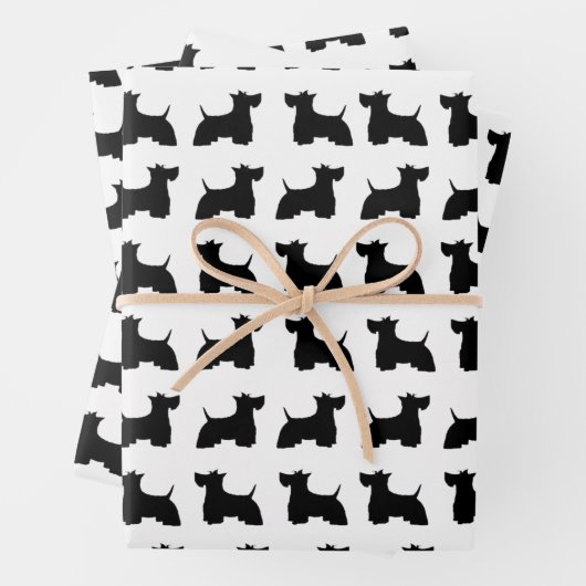 Scottish Terrier Wrapping Paper Geschenkpapier Set (Beispiel)