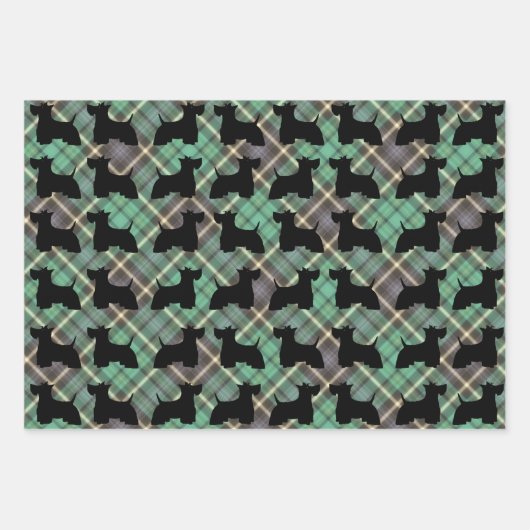 Scottish Terrier Wrapping Paper Sheets Geschenkpapier Set (Vorderseite 3)